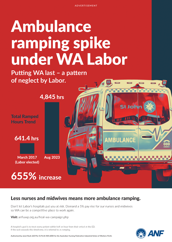 Ambulance ramping spike under WA Labor